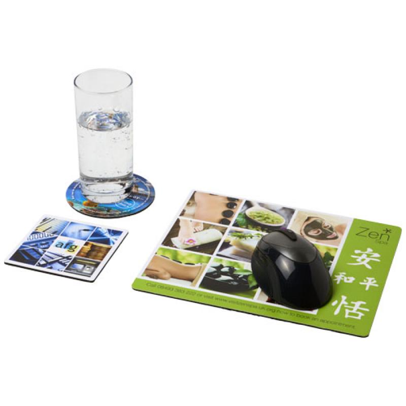 Image of Q-Mat® mouse mat and coaster set combo 1