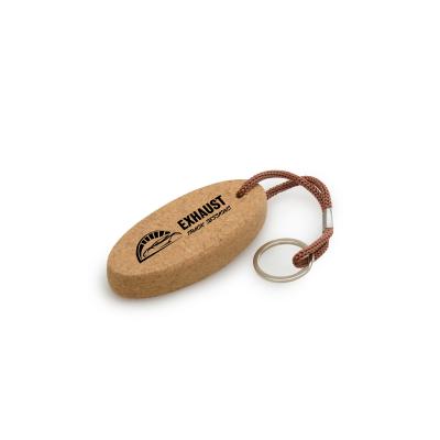 Image of Oval Cork Keyring